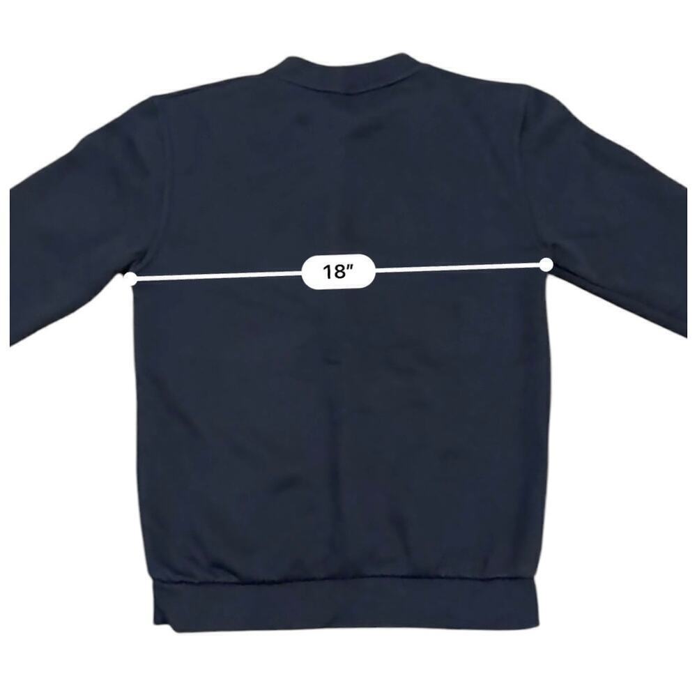 NWOT Brussels Belgium Men’s Navy Crewneck Sweatshirt Embroidered Size M​​​​​ - Picture 4 of 8
